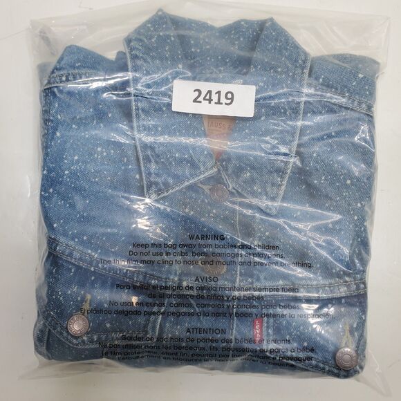 Levi's Premium Original Trucker Jacket Galactic Wash Women's Size Large NWT - Picture 15 of 15